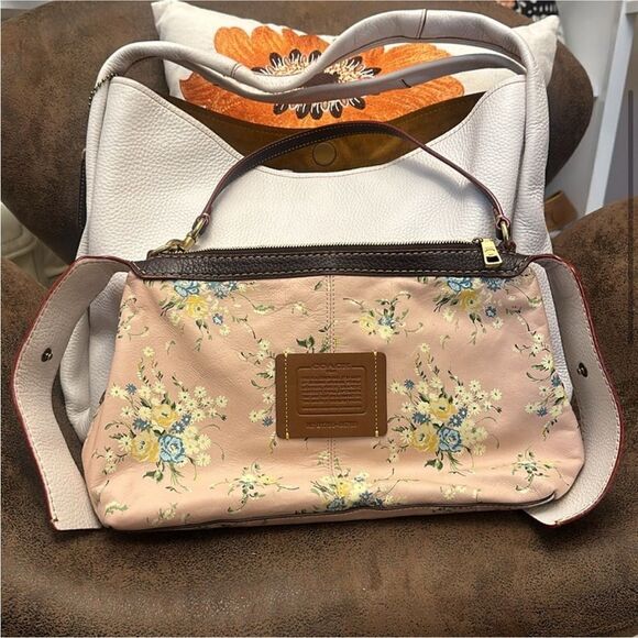 COACH 1941 BANDIT HOBO 39 LEATHER 86760 HANGTAG & BAG INSERT CHALK BRASS OXBLOOD - Picture 4 of 17